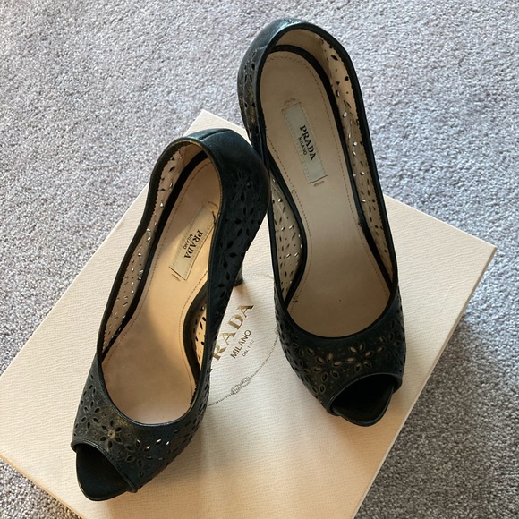 Prada Peeptoe Heels - Picture 2 of 8